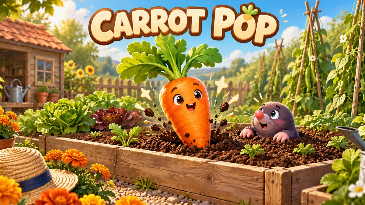Carrot Pop: Pick the Carrots, Let the Moles Peek artwork