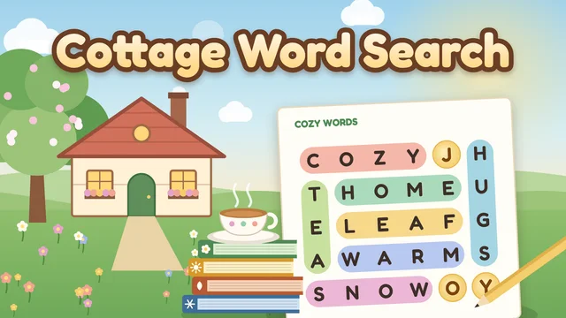 Cottage Word Search free word search puzzles cover artwork